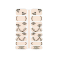 Autocollants pour ongles longue durée, faciles à appliquer, multicolores, style métallique