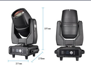 ไฟเวที 380W IP65 กันน้ำ สำหรับควบคุมแสงแบบ DMX512 แสงขาว 6000K ความสว่าง <span class=keywords><strong>10000000</strong></span> ลูเมนส์ สำหรับงานกลางแจ้ง คอนเสิร์ต - Product Image 2