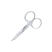 Ciseaux professionnels de manucure et de sourcils VW-MS-017 avec manche en acier inoxydable, lame tranchante, conception pour droitiers