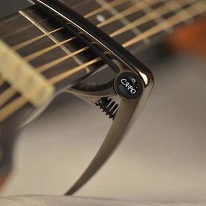 Capo de guitare en métal universel pour guitare acoustique, électrique, ukulélé, couleur noire - Product Image 2