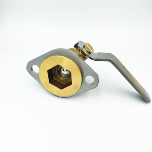 Voll bohrung 1 Zoll 1 "ISO Pn40 Flansch anschluss Schweiß Schnell abschaltung Absperr ventil Kugel hahn Flansch Messing Flansch ventil - Product Image 3