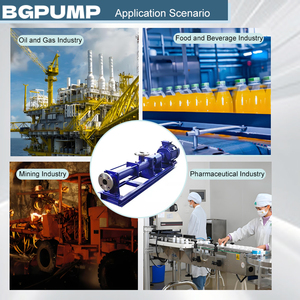 Thủy lực tiến bộ khoang g loạt ngang Mono xoắn ốc bùn xi măng vữa vít bơm với Phễu - Product Image 2