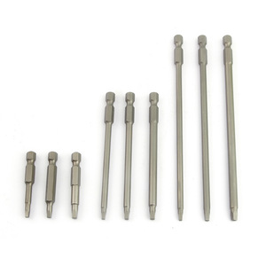 Square Pneumatic <b>Screwdriver</b> <b>Bit</b> <b>Set</b> 6 Mm 1 4 Inch S2 Steel Magnetic Quick Connect Air Tool Accessory - Product Image 3