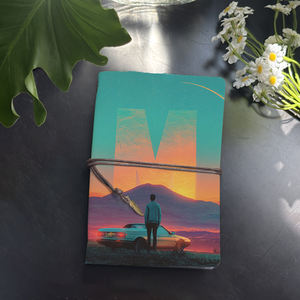 Hermoso cuaderno A6 hecho a mano, imprescindible para estudiantes de máster, perfecto para investigación de laboratorio y registros de experimentos con Man Car - Product Image 1