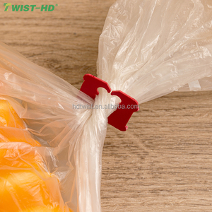 Bánh mì kẹp <span class=keywords><strong>Kwik</strong></span> khóa nhựa Twist ban nhạc cho thực phẩm bánh mì túi đóng gói và niêm phong - Product Image 5