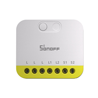 SONOFF MINI-ZB2GS-L Protokol Zigbee Tidak Memerlukan Kabel Netral MINI DUO-L Saklar Pintar Zigbee 2-Kanal Kontrol Saluran Ganda Dengan ZB
