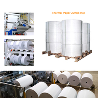 Custom 48 Gsm 60Gsm 80Gsm rivestimento di buona qualità a buon mercato 48 Gsm rotolo di carta termica Jumbo 80*80 metri