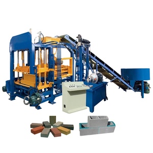 Macchina per la produzione di blocchi di mattoni ad incastro in calcestruzzo completamente automatica per la pavimentazione di lastre di pietra con componenti Core PLC stampi - Product Image 4