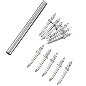 Unsichtbare Doppelkopf-Sockelleisten-Schrauben, Spurlose Holzfurnier-Expansionsschrauben, Kuhhorn-Nägel für Bauarbeiten - Product Image 4