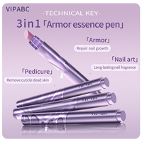 Stylo d'essence capillaire à base de plantes trois-en-un transfrontalier à l'huile d'arbre à thé pour exfolier la peau, manucure, soin des cuticules et des ongles abîmés