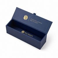 Caja de Regalo de Whisky de Cartón Personalizada de Alta Calidad OEM, Empaque Individual de Lujo para Licores Azules