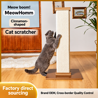 Grand arbre à chat de style romain avec griffoir en sisal, jouet pour affûter les griffes et soulager les démangeaisons, et lit pour chat 60023023, Fournitures pour animaux de compagnie en gros