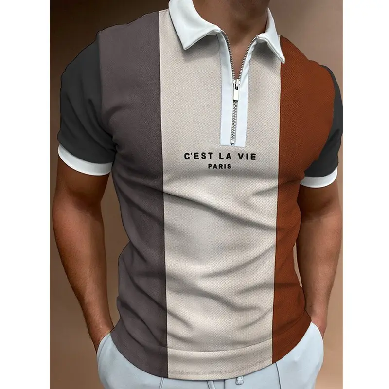 Мужская Однотонная рубашка-поло, брендовая мужская летняя рубашка с коротким рукавом, одежда, мужская рубашка-поло