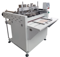 Máquina para Hacer Cajas de Libros Semiautomática con Pegamento Termofusible