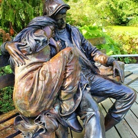 Sculpture familiale en bronze de grande taille, artisanat pur en métal de haute qualité, art déco, sculpture en bronze, sculptures de femmes et d'hommes, statue