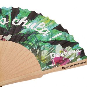 Vente flash - Éventail en bois personnalisé pas cher de bonne qualité pour la décoration et les cadeaux - Product Image 3