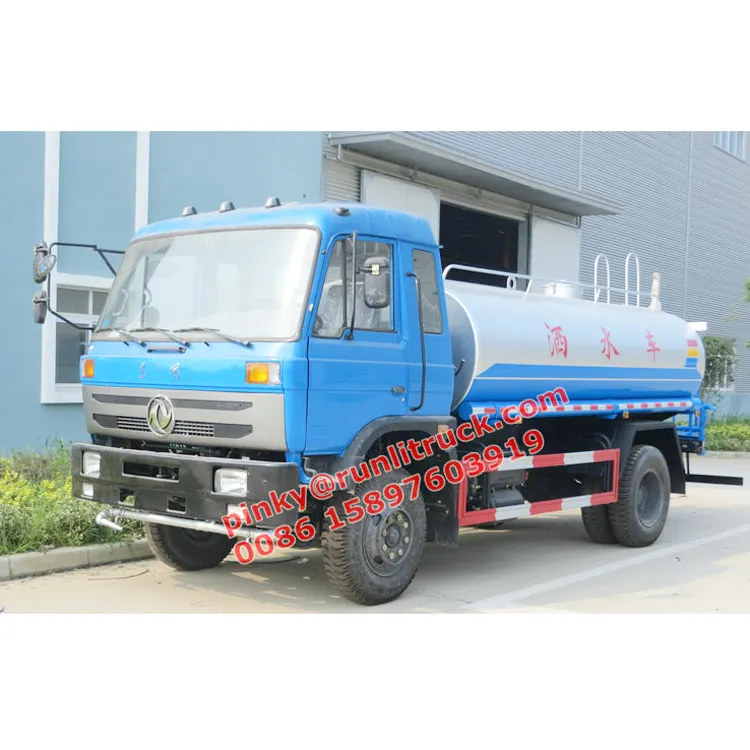 FIJI Dongfeng 4x2 10000 a 15000 litros de agua del camión Bowser coche venta Whatsapp + 86 15897603919