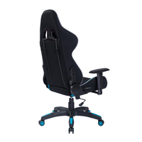 Chaise de jeu noire et bleue avec appui-tête et coussin lombaire Stock rentable pour le bureau ou les jeux Produit informatique