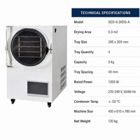 Lyophilisateur automatique domestique 3 kg pour café, fruits et légumes, pour table de laboratoire