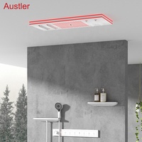 Pommeau de Douche Musical 7 Fonctions LED Intelligent Système de Douche Encastré Cascade Pluie Thermostatique Ensemble de Douche pour Salle de Bain
