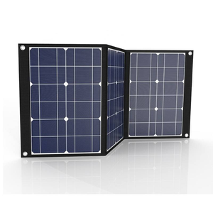 Offre spéciale : panneau solaire portable flexible noir 50W 18V 12V pour l'extérieur, chargeur de batterie 16,5*11,0*1,2CM, efficacité 19%-22%, livraison gratuite - Product Image 1