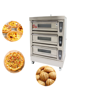 Thương mại 3 boong bánh lò/điện <span class=keywords><strong>6</strong></span> khay lò nướng Bánh mì/công nghiệp gas Baking lò để bán - Product Image 5