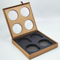 Palette de Fard à Paupières Vide Biodégradable Imprimé Personnalisé Emballage Carton Boîte Avec Fenêtre