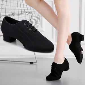 Scarpe da <span class=keywords><strong>Ballo</strong></span> Latino Nere per Danza Moderna per Bambini e Adulti - Product Image 3