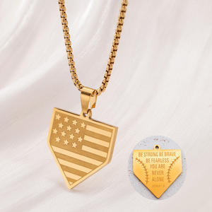 Collares de acero inoxidable populares y más vendidos, frases inspiradoras, lemas, escudos, colgantes, accesorios de moda - Product Image 3