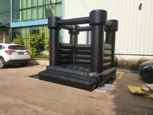8 * 8ft prezzo a buon mercato commerciale castelli gonfiabili neri che saltano casa di rimbalzo gonfiabile in vendita - Product Image 6