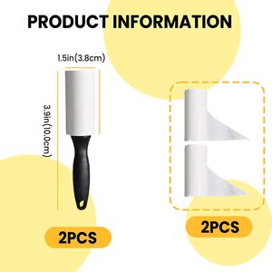 Extra Sticky <b>Lint</b> Tape Roller Manual Plastic Pet Hair <b>Remover</b> for Cleaning <b>Clothes</b> for Dog and Cat Fur - Product Image 3