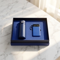 Ensemble Cadeau d'Affaires Personnalisable : Gourde Isotherme Promotionnelle en Acier Inoxydable 450ml avec Affichage de Température et Batterie Externe 10000mAh