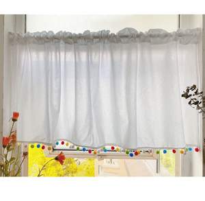 Cortina de Algodón Ecológica con Estampado Campestre Francés, Cortina Ondulada que Bloquea la Luz, Cubierta Flotante <span class=keywords><strong>para</strong></span> Gabinete, Separador <span class=keywords><strong>para</strong></span> Cocina - Product Image 5