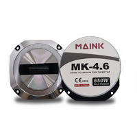 Tweeter Profesional para Auto de 38MM con Disco de Hierro, 4.6 Pulgadas, 650W de Potencia Máxima, Sistema de Altavoces para Auto, Componente para Puerta y Tablero, Grado Profesional