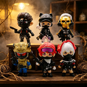 Figurine PVC <span class=keywords><strong>Q</strong></span>-Style Delta Operation Merchandise Mini Forces Spéciales Boîte Mystère Ornement de Bureau Jouet Cadeau Bestseller pour 14 ans et plus - Product Image 1