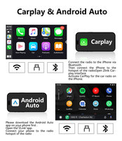 Radio Stereo Mobil Android Universal 9/10 Inci, Carplay Android Auto, Kontrol Setir, DSP GPS WIFI Pemutar Multimedia Mobil