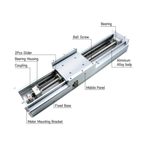 SFU2005 Stage a Rails de guidage linéaire Actionneur linéaire Système Module Table Voyage Longueur CNC Guide SFU2005-SFU2010 Curseur linéaire - Product Image 3