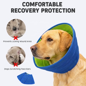 Nouveau Collier de récupération souple et personnalisé pour chien, en maille respirante, type collier éлизаветинский, réglable, pliable, imprimé, personnalisable, avec crochet pour post-chirurgie - Product Image 4