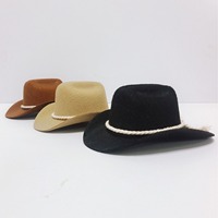 Chapeau de cowboy occidental miniature pour chat et chien, idéal pour Halloween et Noël, accessoire décoratif en polyester