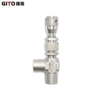 Vanne de régulation de précision en acier inoxydable 316L haute précision, à filetage interne, type angulaire, pour réglage fin - Product Image 3