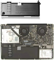 Batterie de remplacement pour Apple MacBook Pro 17 pouces Early Late 2011 A1383 Compatible A1297 EMC 2352-1 2564 17 \ "Core Stock