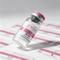 Étiquettes autocollantes en vinyle fin et léger pour flacons de peptides, imperméables, 2 ml, 10 ml, 15 ml, pour emballages de poudre de peptides légers