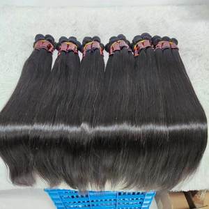 Letsfly 16.5$ Paquetes de cabello humano liso de 28 pulgadas, 20 piezas al por mayor, negro natural, 50 gramos, 100% cabello humano, trama de cabello - Product Image 4