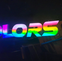 Açık kişiselleştirilmiş RGB süper mektup işareti özel LED ışık Logo işareti RGB programları tabela 3D iş için LED kanal mektup