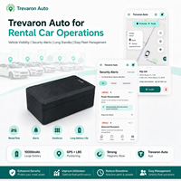 Traceur GPS LBS magnétique Trevaron Auto 10000mAh pour flotte de voitures de location, longue autonomie, abonnement à l'application requis