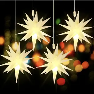 جودة عالية عيد الميلاد نجمة مورافية ضوء كبير نجمة مورافية شجرة عيد الميلاد ممتاز شنقا نجمة مجيء في الهواء الطلق