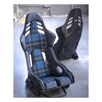 Siège baquet de course automobile sur mesure, haute qualité, en fibre de carbone/fibre de verre, pour sièges de course de voitures de luxe
