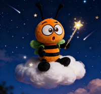 Taille personnalisée Chapeau de sorcière drôle Animal en peluche abeille CPC & CE coton certifié matériau PP coton de remplissage pour anniversaire cadeau d'Halloween