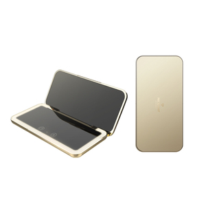 Miroir de maquillage LED portable Ravel Mini, pliable, rond, avec grossissement, rechargeable par USB, petit miroir avec lumière LED - Product Image 1