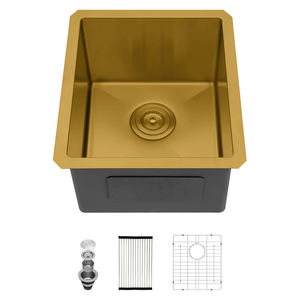 Fregadero de barra de cocina 304 Acero inoxidable PVD Gunmetal Black <span class=keywords><strong>Small</strong></span> Bar Fregadero Undermount Fregadero de cocina para cocina o Bar - Product Image 2